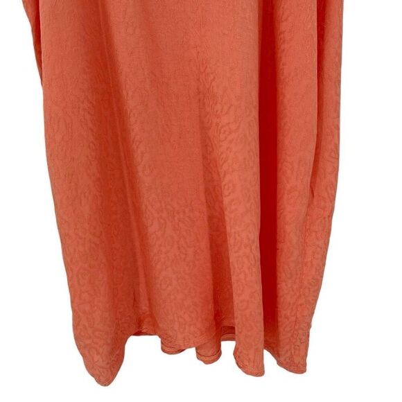 Nation LTD V-Back Penelope Mini Slip Dress Sleeveless Leopard Peach Women Small - Picture 6 of 8